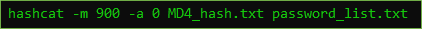 Hashcat Command